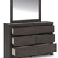 Fraluna - Charcoal - Dresser And Mirror - Forward Furniture