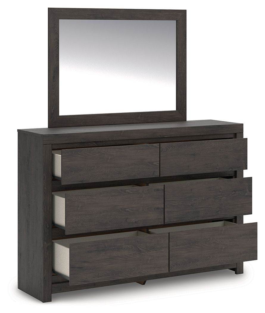Fraluna - Charcoal - Dresser And Mirror - Forward Furniture