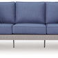Half Moon Beach - Sofa With Cushion - Blue / Gray