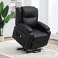 Lift Chair for Seniors, PU Leather Upholstered Electric Recliner Chair with Remote, Side Pockets, Quick Assembly, Black