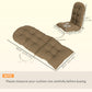 Adirondack Chair Cushions Set of 2 with Ties, Khaki