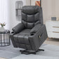 Lift Chair for Elderly, PU Leather Electric Recliner Chair with Quick Assembly, Remote, Cup Holders, Side Pockets, Grey