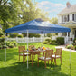 Pop Up Canopy Waterproof Canopy Tent with Carrying Bag for Parties Garden BBQs 9.8' x 9.8', Blue