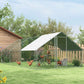 9.8' x 19.7' x 6.6' Chicken Coop Cage, Outdoor Hen House w/Cover & Lockable Door