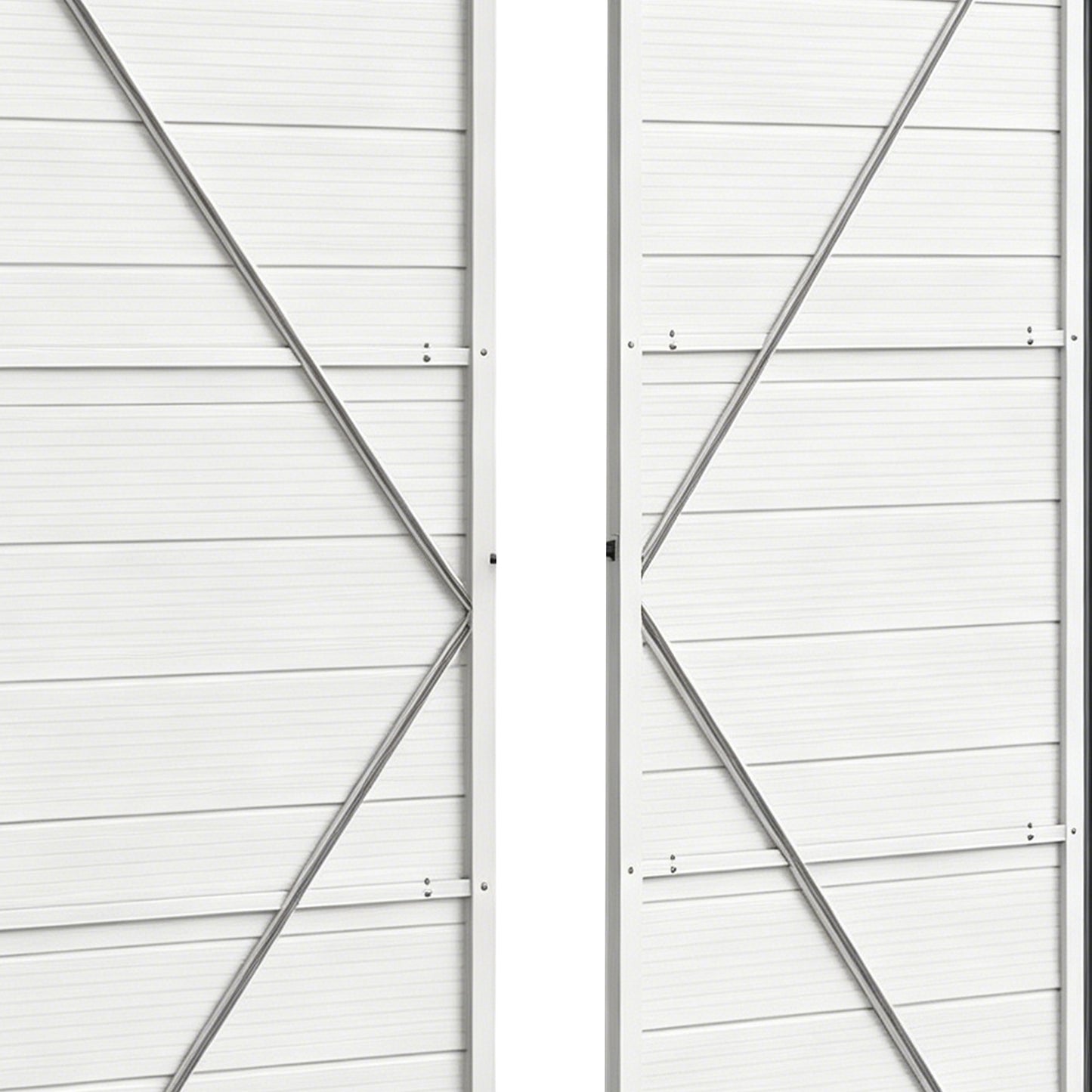 8' x 6' Plastic Garden Storage Shed with Latch Door, Vents, Sloped Roof, Dark Grey