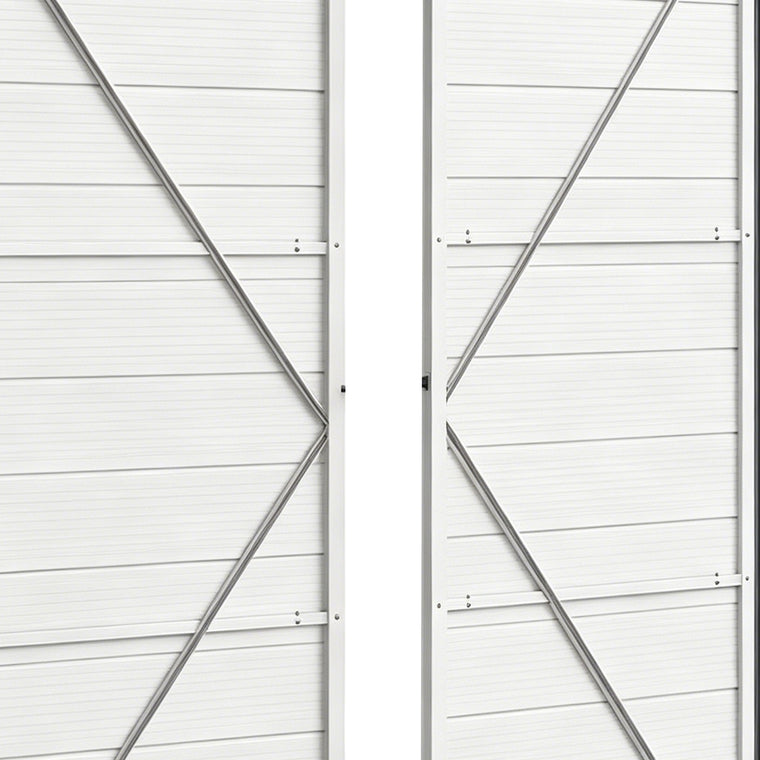 8' x 6' Plastic Tool Shed with Latch Door and Vents