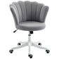 Office Chair, Armless Swivel Desk Chair with Adjustable Height, Backrest, Tilt Function for Office, Vanity, Grey