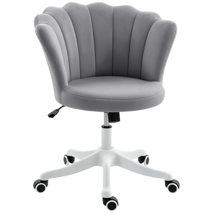 Armless Swivel Office Chair with Tilt - Grey