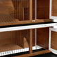 2 Tier Wooden Rabbit Hutch Bunny Pet House Wooden Coop Run, Brown