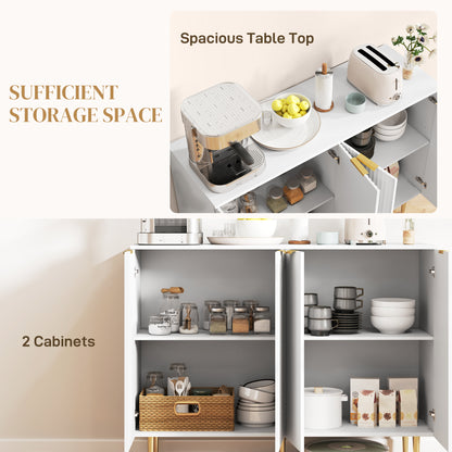 Sideboard Buffet Cabinet with Adjustable Shelves
