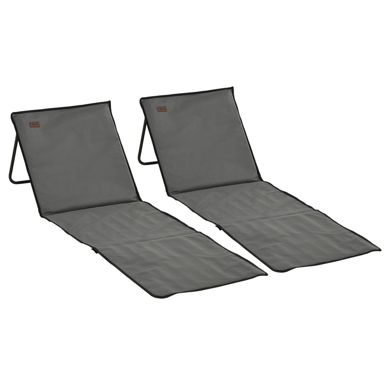 2-Piece Foldable Lounge Chair Set with Carry Strap