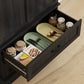 72" LED Kitchen Pantry Cabinet, Buffet Storage Cabinet with 10 Door Shelves, 2 Drawers and Adjustable Shelves, Black
