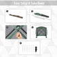 Pop-Up Tent, Foldable Screen Tent with Carry Bag, Zippered Door and Ground Stakes, Fits 3-4 People, Green