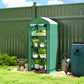 Mini Greenhouse with Screen Roof, Portable Small Greenhouse with Roll-Up Zipper Door