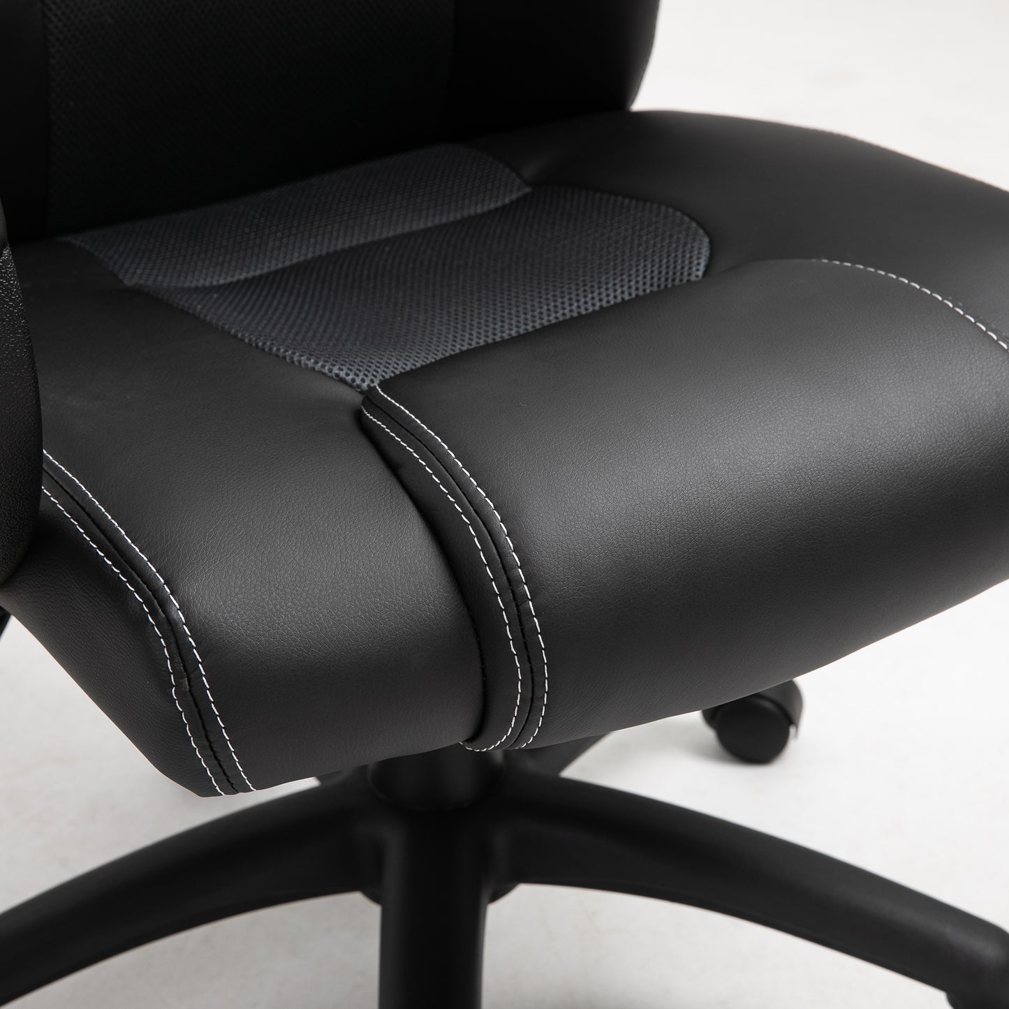 Racing Gaming Chair Office Chair Computer Desk Gamer Chair with Swivel Wheels, Padded Headrest, Tilt Function, Grey