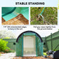 Walk-in Tunnel Greenhouse, Plant Hot House with Sunshade Net, Roll-up Mesh Sidewalls, 2 Doors