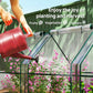 Portable Mini Greenhouse Tunnel Growing Tent Plants Flower Warm House w/ Zippered Roll-up Doors, Clear