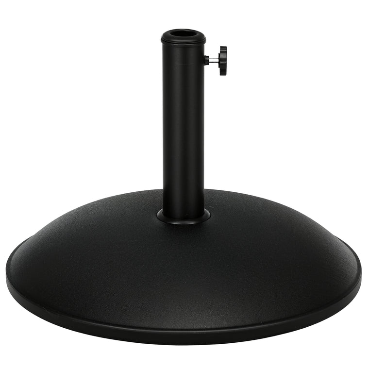 44 lb Black Cement Round Umbrella Base, Heavy Duty