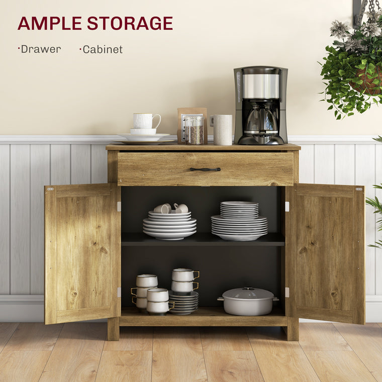 Farmhouse Sideboard Buffet with Barn Doors