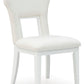 Chalanna - White - Dining Upholstered Side Chair (Set of 2)