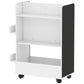 Kids Bookshelf, Kids Bookcase with Wheels & Blackboard, for Nursery, Kids Room, Playroom, for 3-8 Years