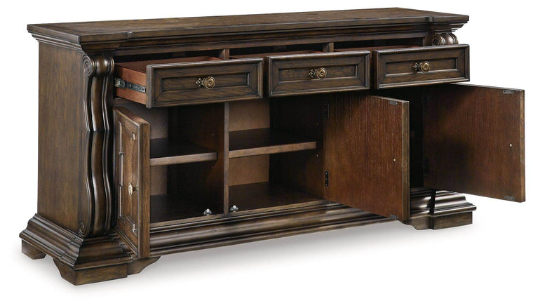 Maylee - Dark Brown - Dining Room Buffet - Forward Furniture