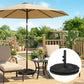 Patio Umbrella Base Portable Outdoor Umbrella Stand for Poles 1.4"/1.5"/1.9" Black