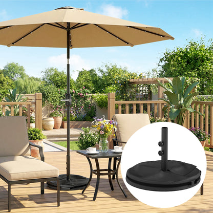 Black Portable Umbrella Base for 1.4-1.9" Poles