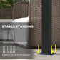 Metal Pergola, Outdoor Pergola with Retractable Canopy, for Garden, Patio, Backyard, Deck
