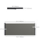 13' x 5' Retractable Side Awning, Outdoor Privacy Screen for Garden, Hot Tub, Balcony, Terrace, Pool, Dark Grey