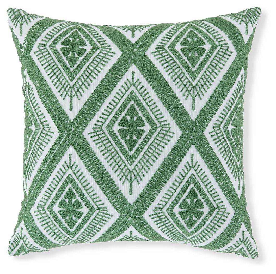Bellvale - Pillow (Set of 4) - Green / White