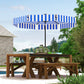 8.7FT Tilting Patio Umbrella with 8 Ribs, Crank Handle, Air Vent for Outdoor, Garden and Pool, Navy Blue
