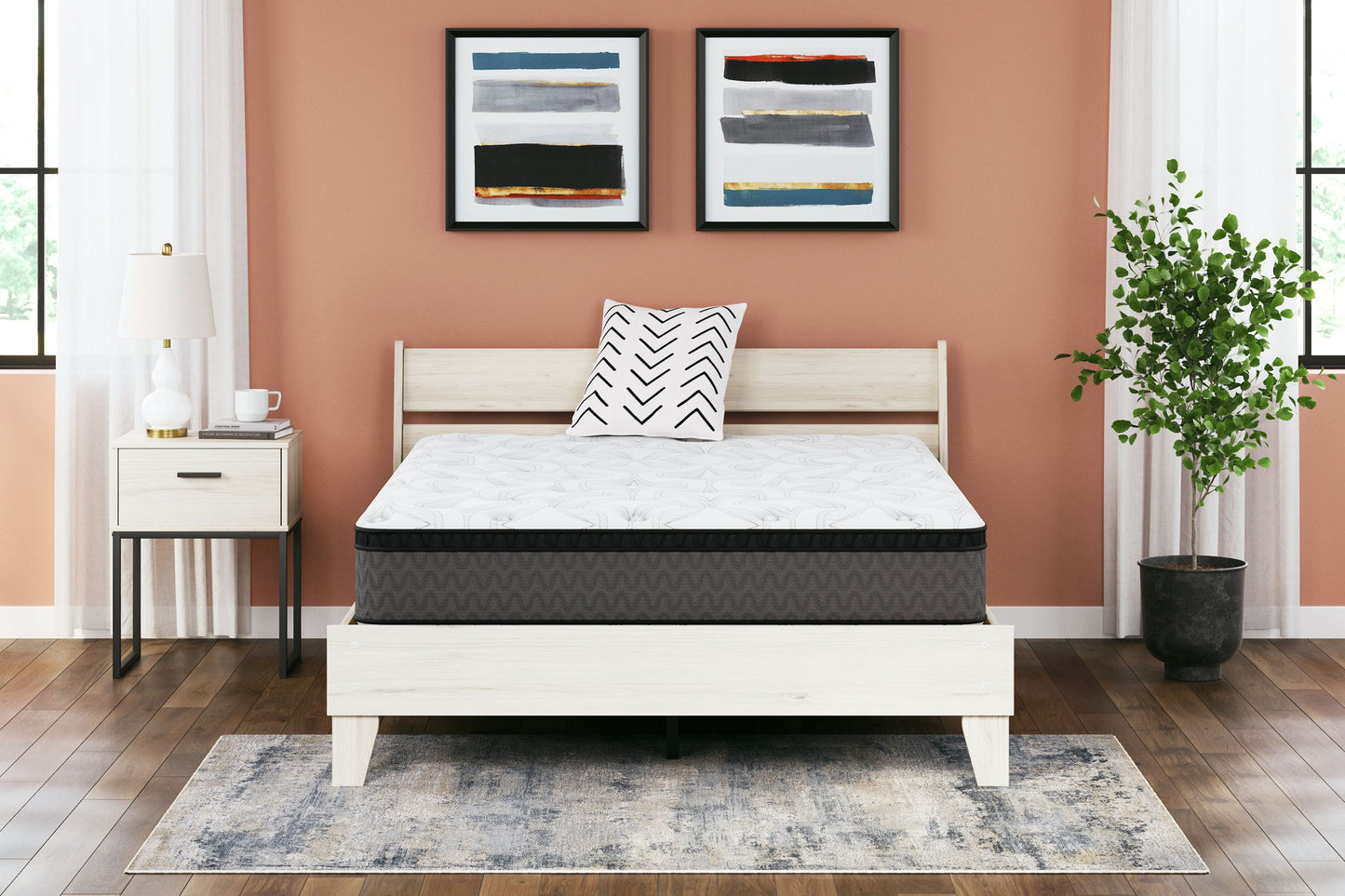 12 Inch Pocketed Hybrid - Queen Mattress - White