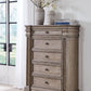 Blairhurst - Light Grayish Brown - Five Drawer Chest