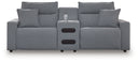 3 Pc. Power Reclining Sectional With Audio Console