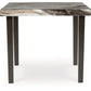 Jeshina - Dark Brown / Beige - Square Dining Room Counter Table