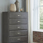 Caitbrook - Gray - Five Drawer Chest - Forward Furniture