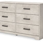 Shawburn - Whitewash - Six Drawer Dresser