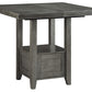 Hallanden - Gray - Rectangular Dining Room Counter Extension Table