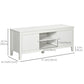 47.2" TV Stand with Storage Cupboards - White