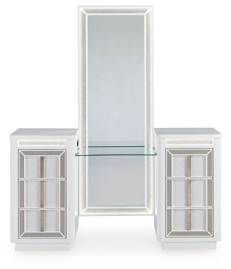Chalanna - White - Vanity With Mirror - Forward Furniture