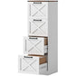 4-Drawer Vertical Filing Cabinet - White