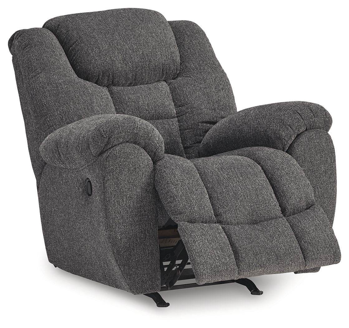 Foreside - Charcoal - Rocker Recliner - Fabric - Forward Furniture