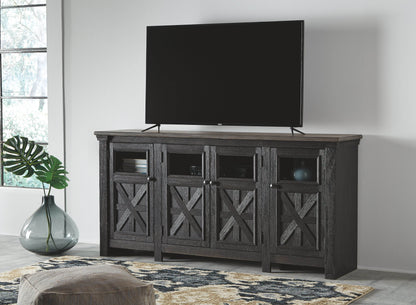 Tyler Creek - Black / Gray - Extra Large TV Stand - Forward Furniture