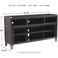 Todoe - Gray - 2 Pc. - 65" TV Stand with Wide Fireplace Insert