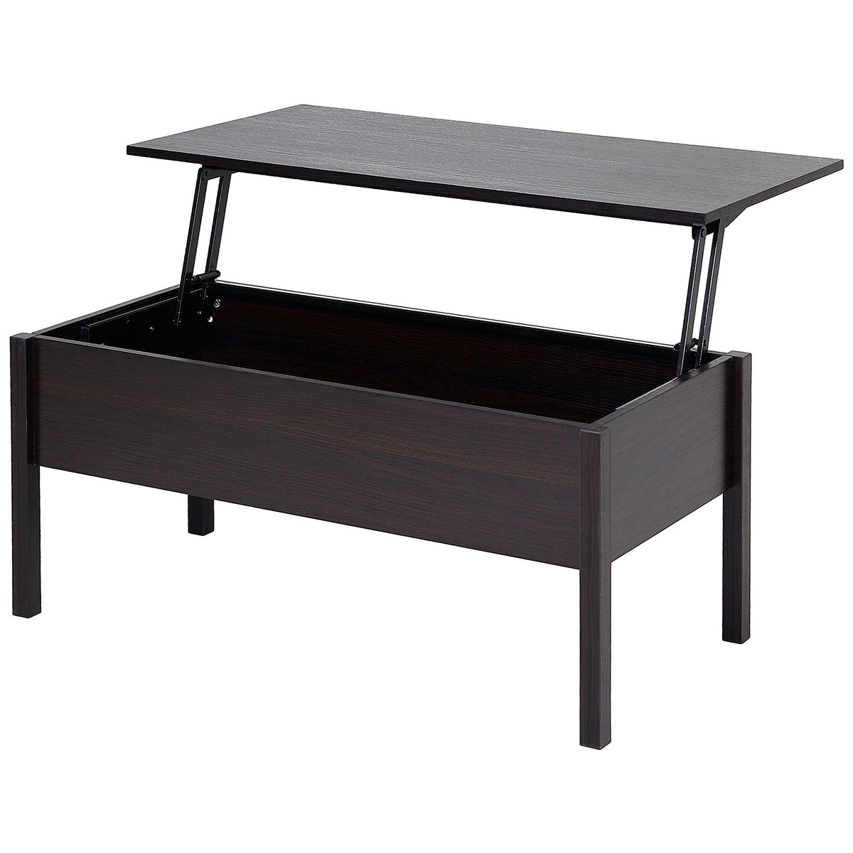 39" Modern Lift Top Coffee Table with Hidden Storage Compartment, Center Table for Living Room, Coffee