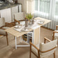 Multi-use Space Saving Folding Dining Table with Hideaway Shelves for Kitchen, Dining, Study and Office