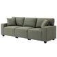 3-Seater Sofa with Storage Pockets - Green