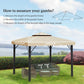 10' x 10' Gazebo Replacement Canopy, Gazebo Top Cover with Double Vented Roof for Garden Patio Outdoor TOP ONLY, Beige