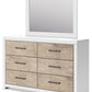 Charbitt - Two-tone - Dresser And Mirror